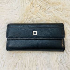Lodis Black Vintage Leather Wallet